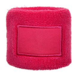 Polsband 6cm Met Label Roze acc. Roze