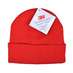 Acryl Knitted Hat met Thinsulate Rood0