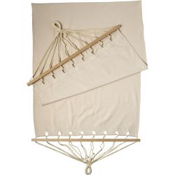 Polyester canvas hangmat met houten onderdelen