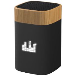 SCX.design S31 speaker 5W voorzien van hout met oplichtend logo