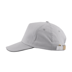 Cap 5 panel brushed met gesp sluiting