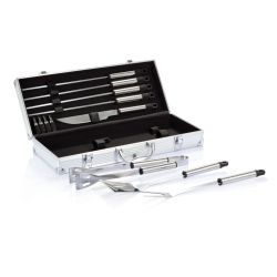 12-delige barbecue set in aluminium koffer