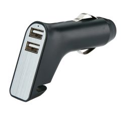 Veiligheids autolader met 2 USB poorten