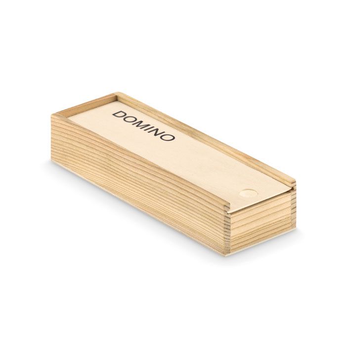 Ontembare zonlicht analogie DOMINO dominospel in houten doos - dereklameshop